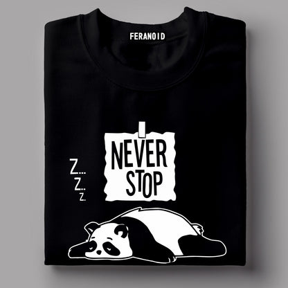 Never Stop Dreaming Black T-Shirt