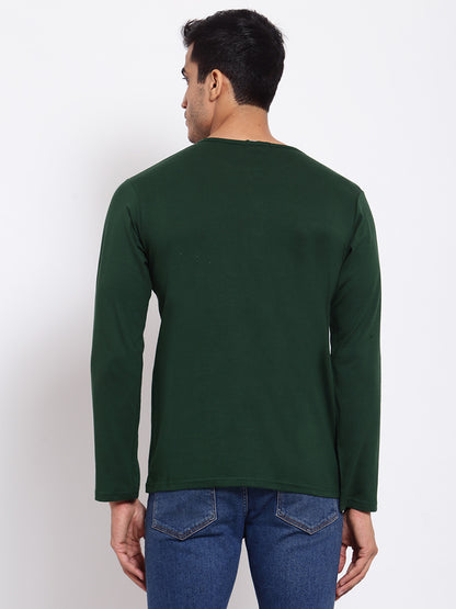 PLAIN GREEN FULL SLEEVE HENLEY