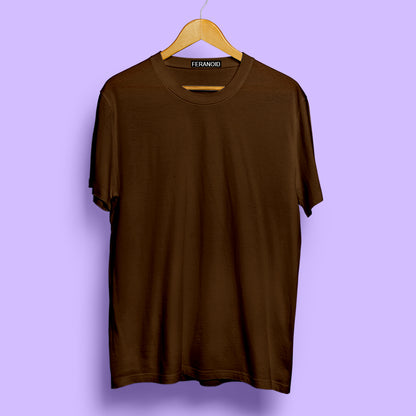Plain Pack Of 3 T-Shirts : Blue Brown White