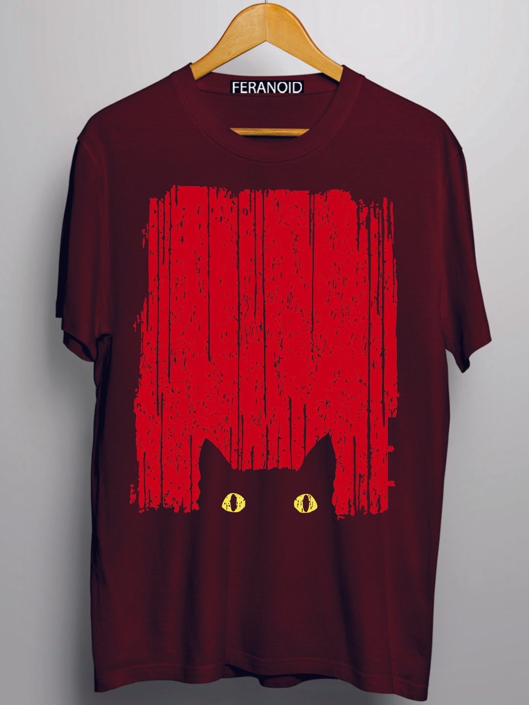 RED CAT MAROON T-SHIRT