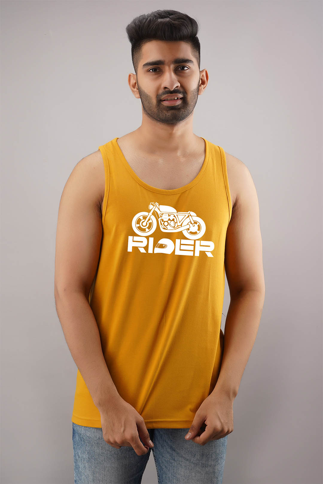 Rider Grey Sleeveless T-Shirt