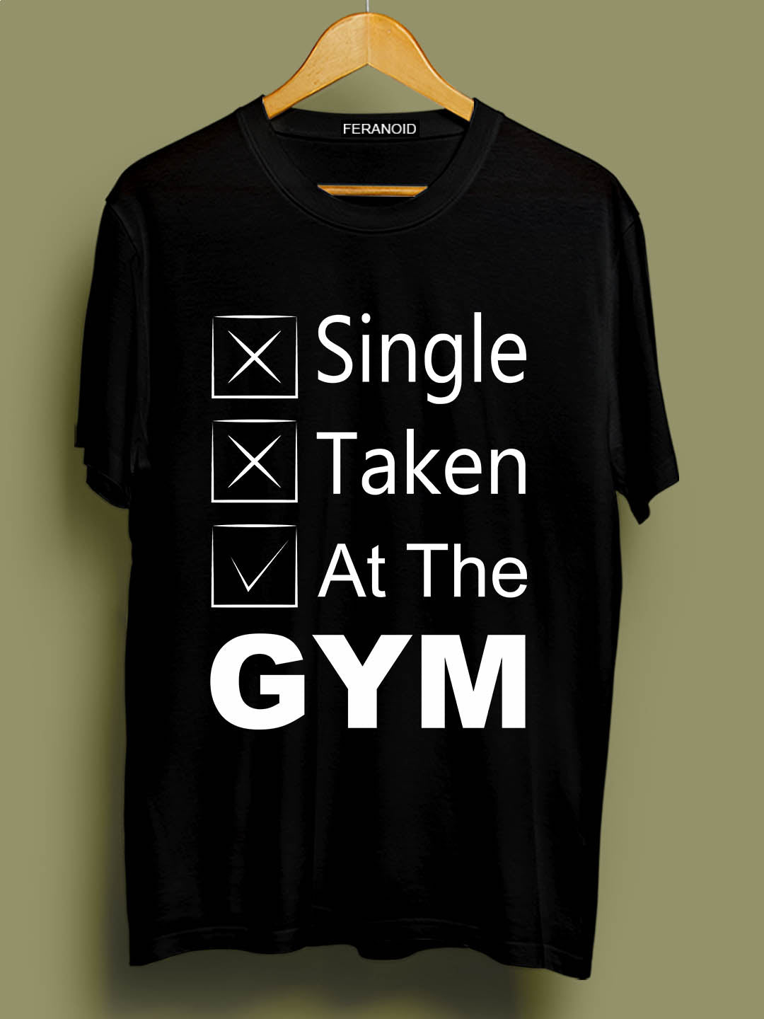 SINGLE TAKEN AT THE GYM BLACK T-SHIRT