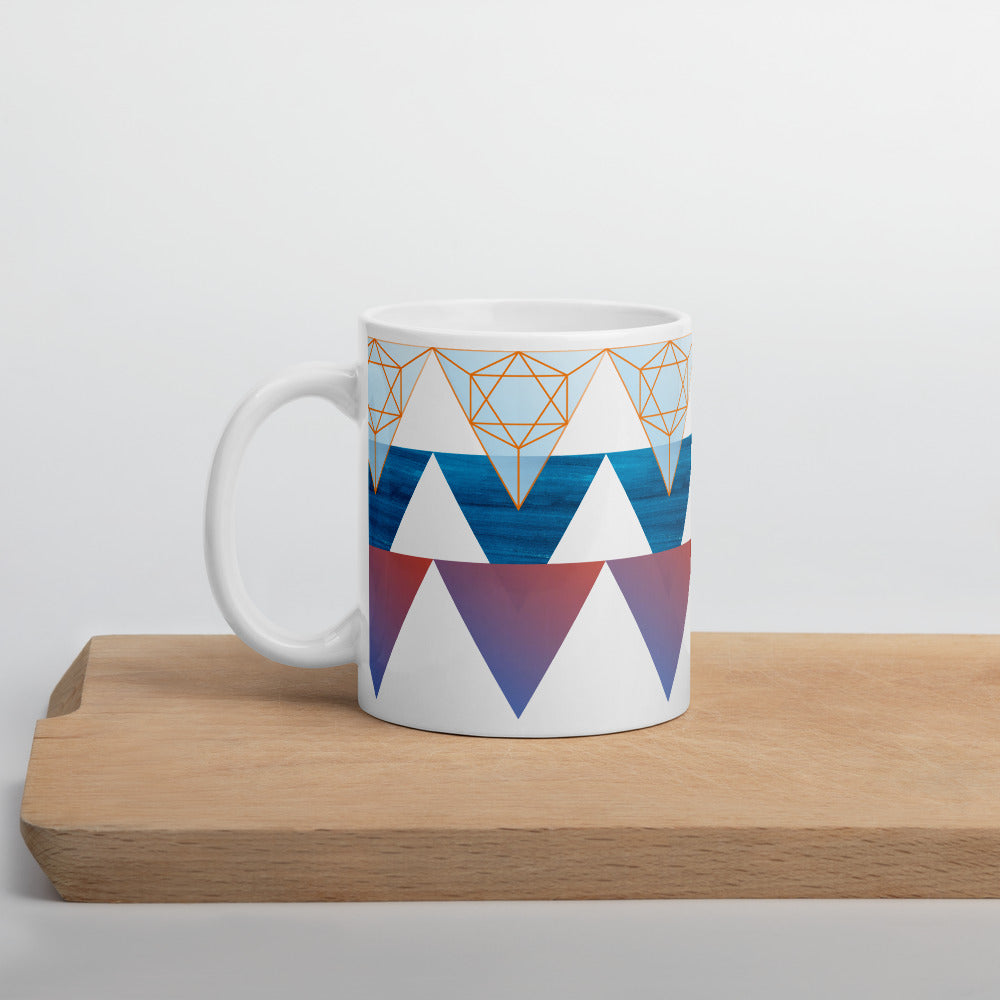 TRIPLE TRIANGE COFFEE MUG