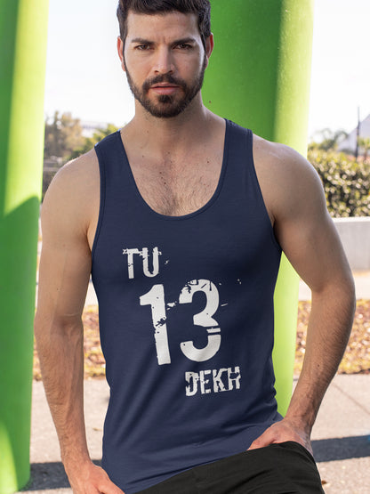 Tu Tera Dekh Black Sleeveless T-Shirt