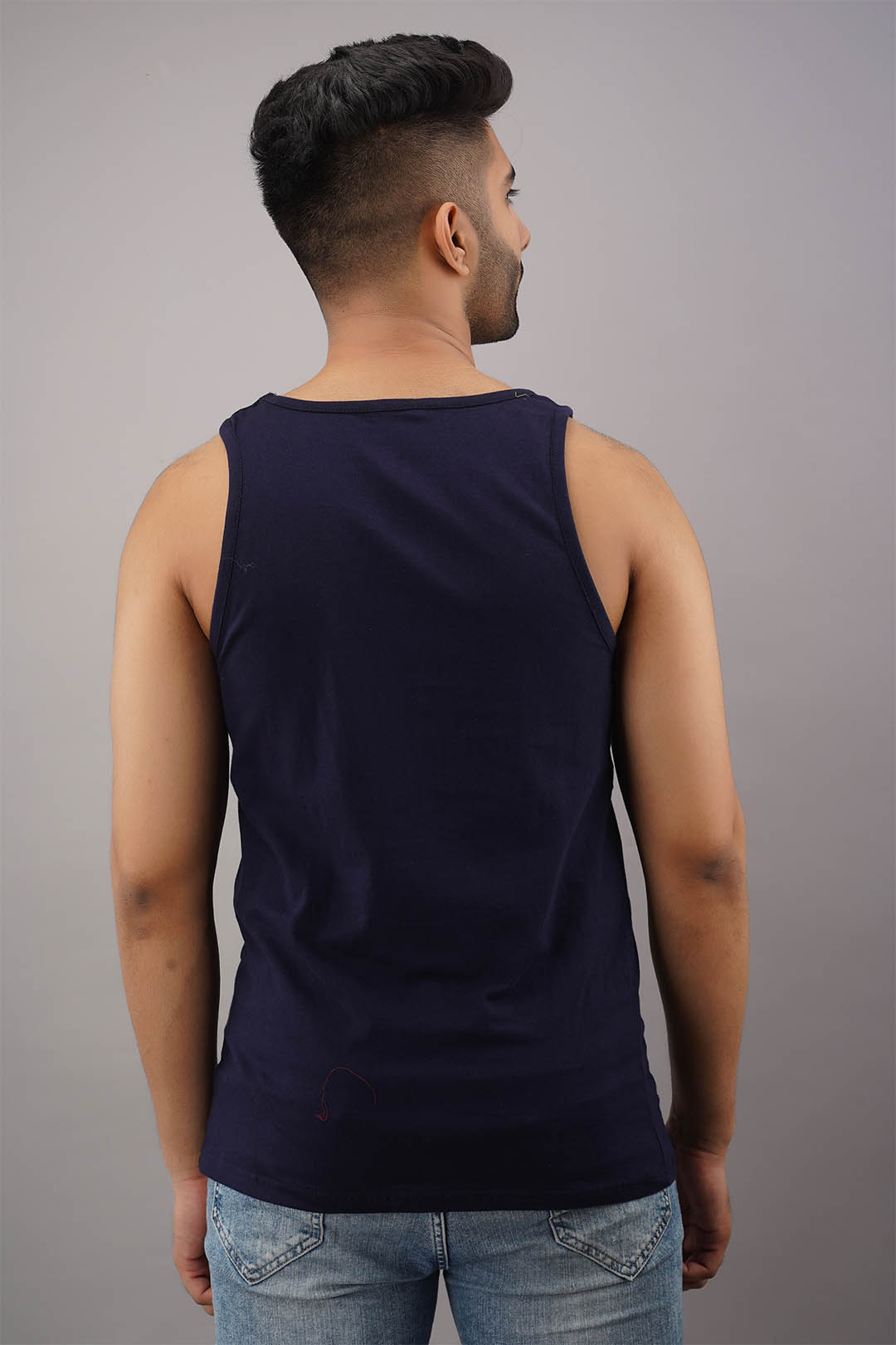 Tu Tera Dekh Black Sleeveless T-Shirt