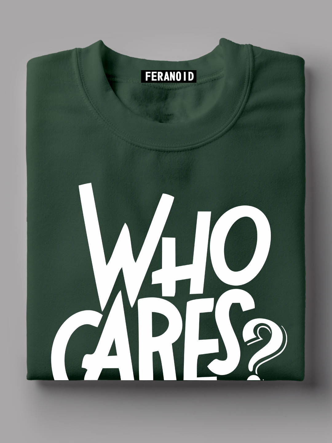 Who Cares Black T-Shirt