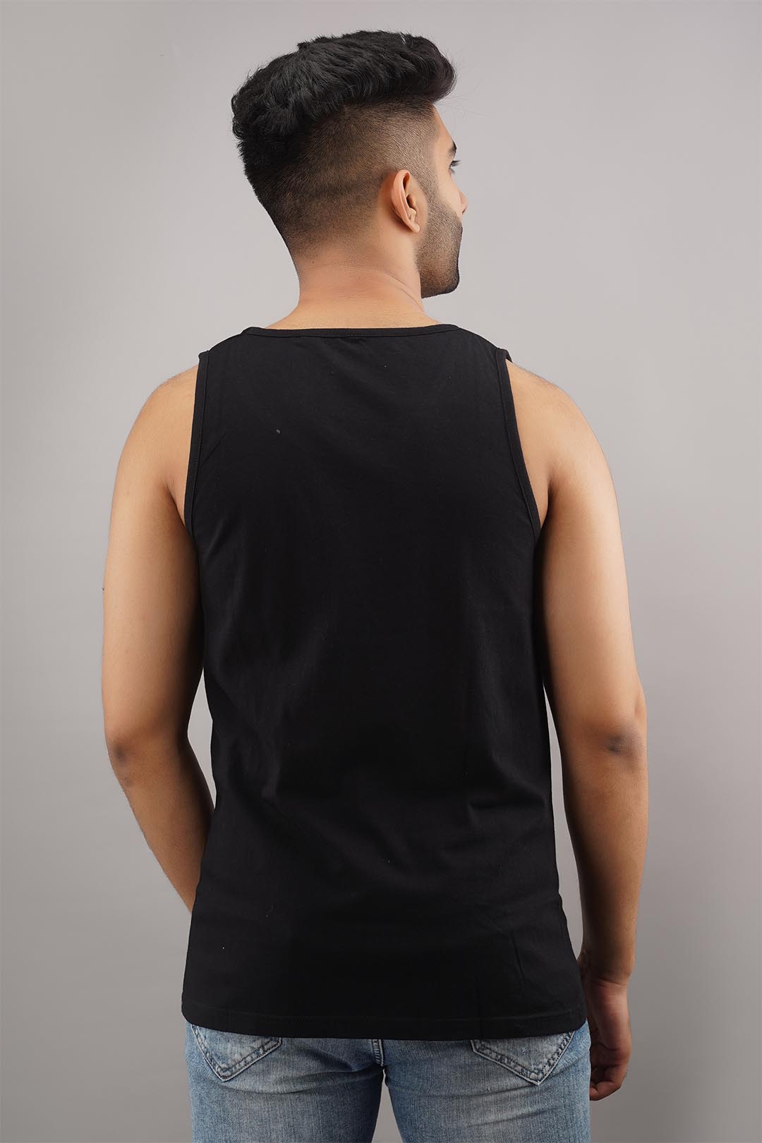 Yellow Eye Black Sleeveless T-Shirt