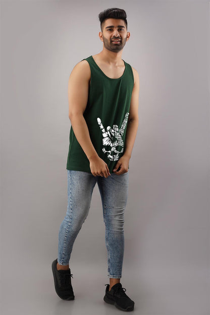 Yo Black Sleeveless T-Shirt